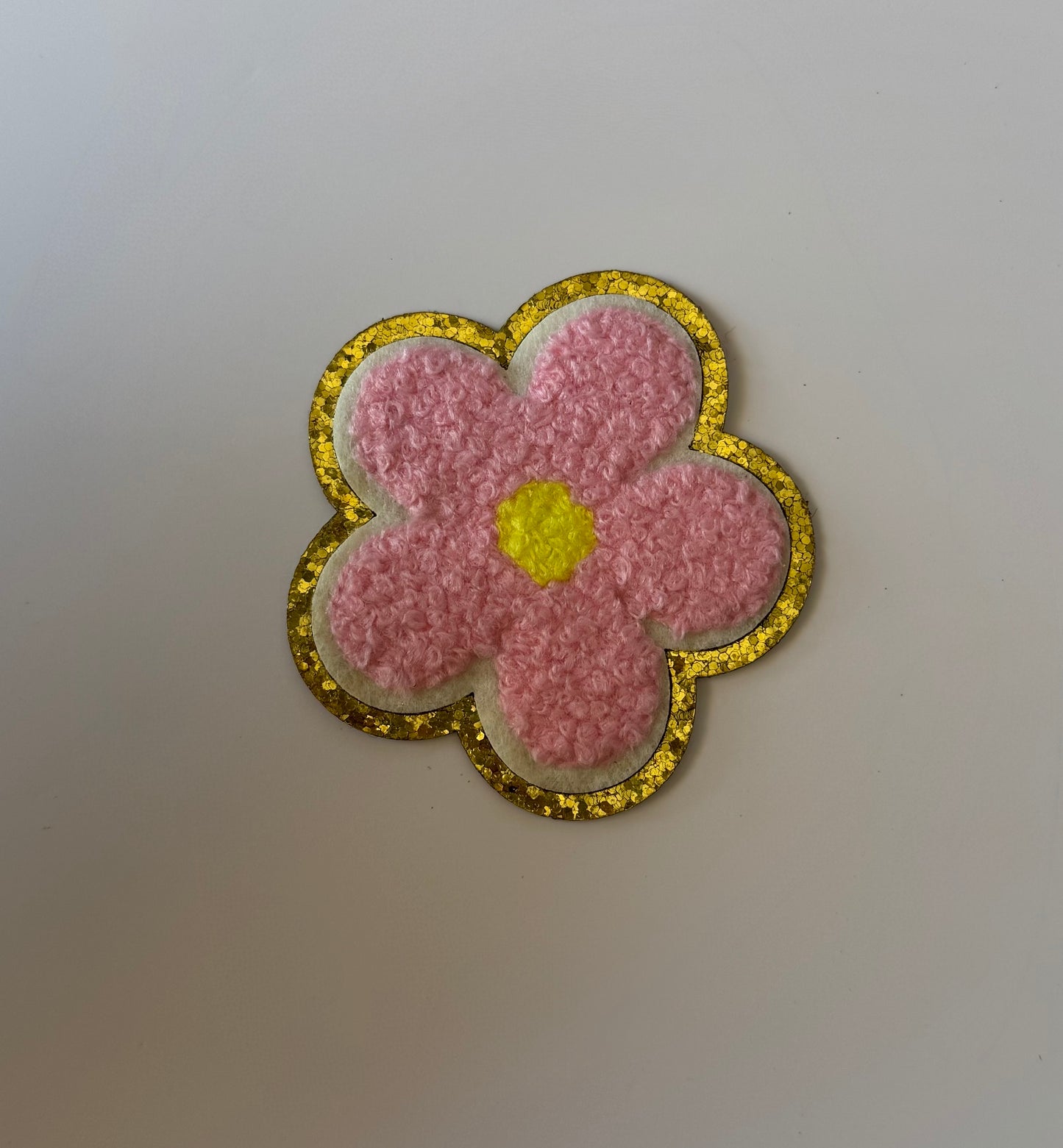 Daisy Chenille Adhesive Patch