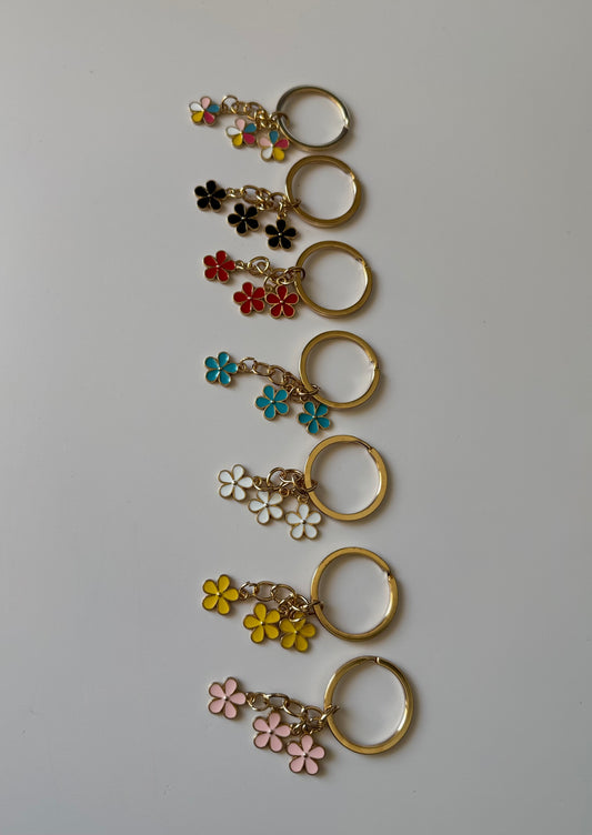 Flower Charm Keychain