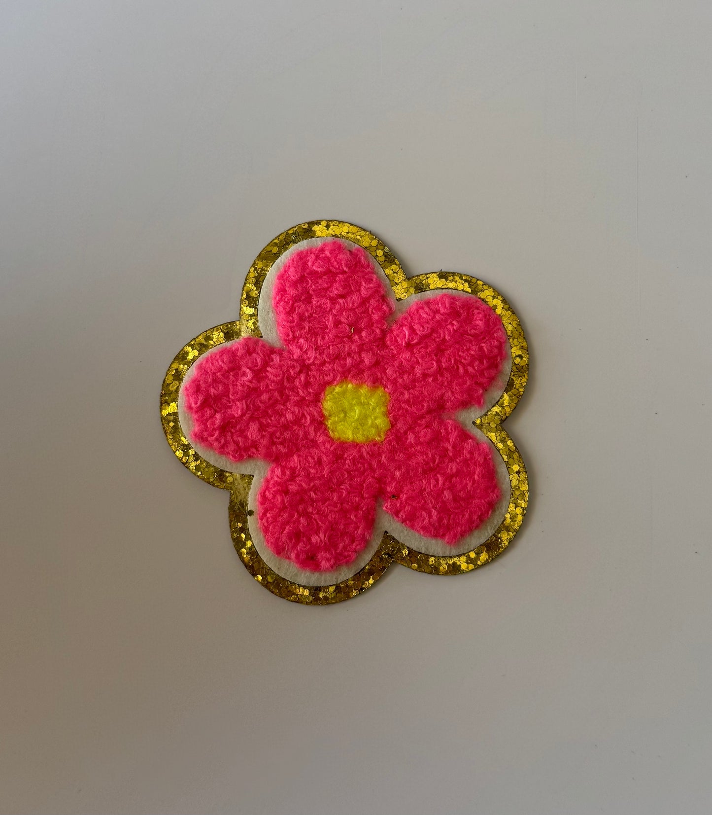 Daisy Chenille Adhesive Patch