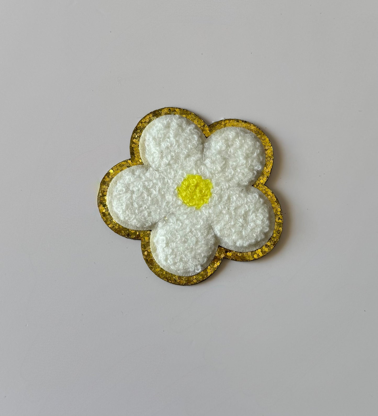 Daisy Chenille Adhesive Patch