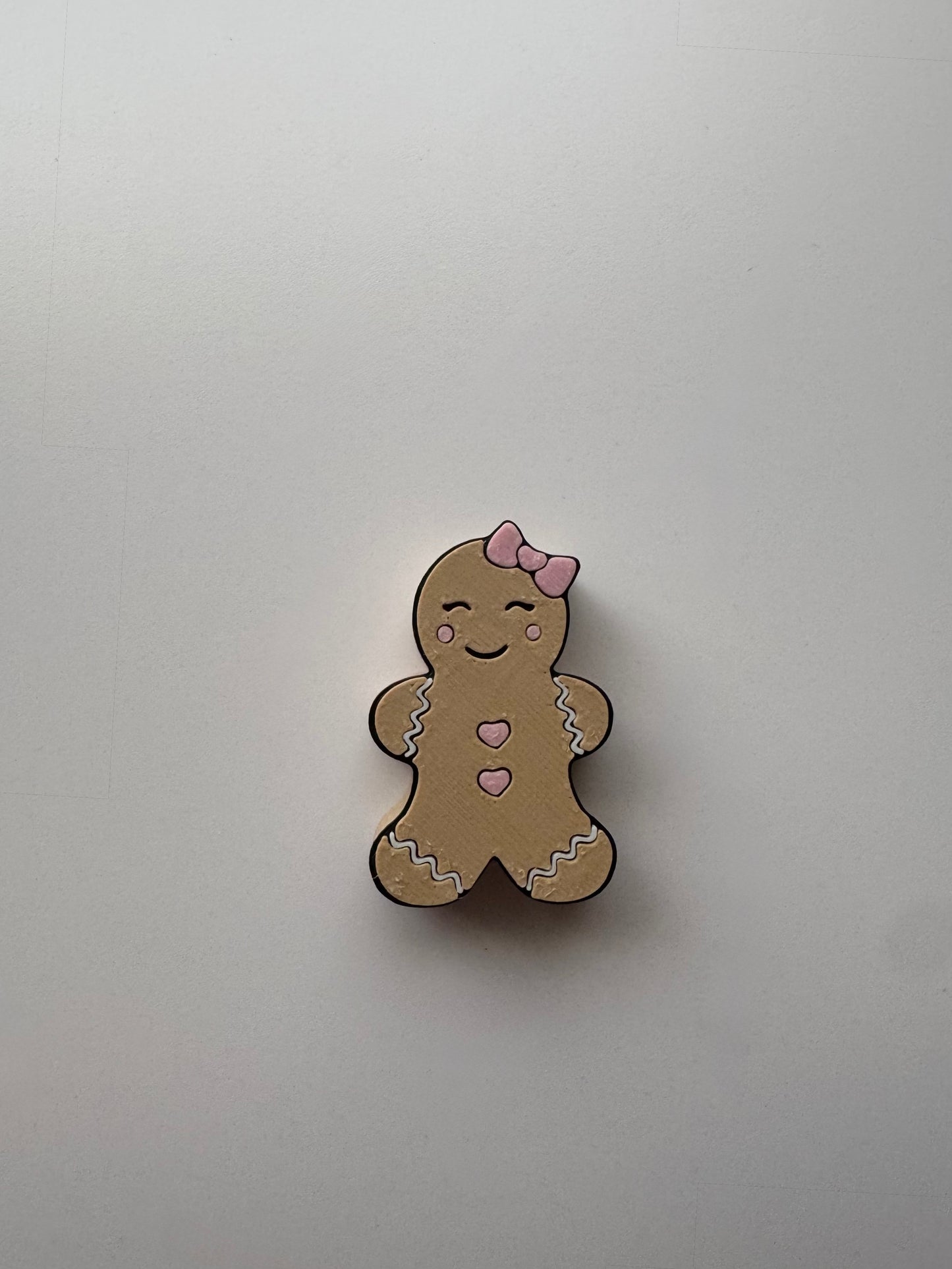 Gingerbread Girl Straw Charm