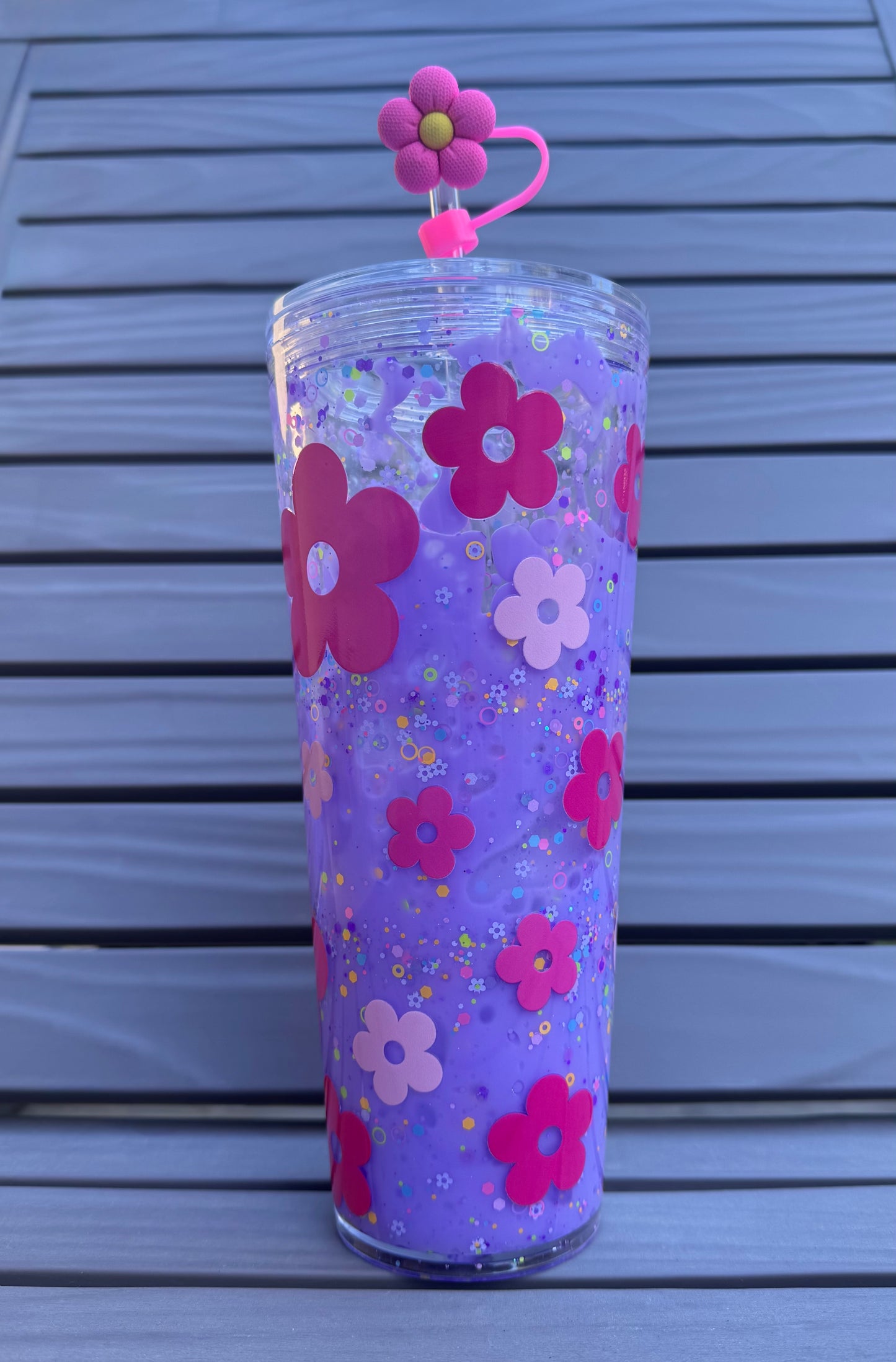Purple Daisy Lava Drip