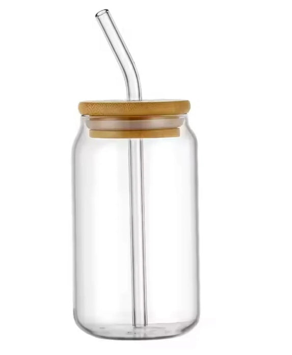 Glass Beer Can-16 oz.