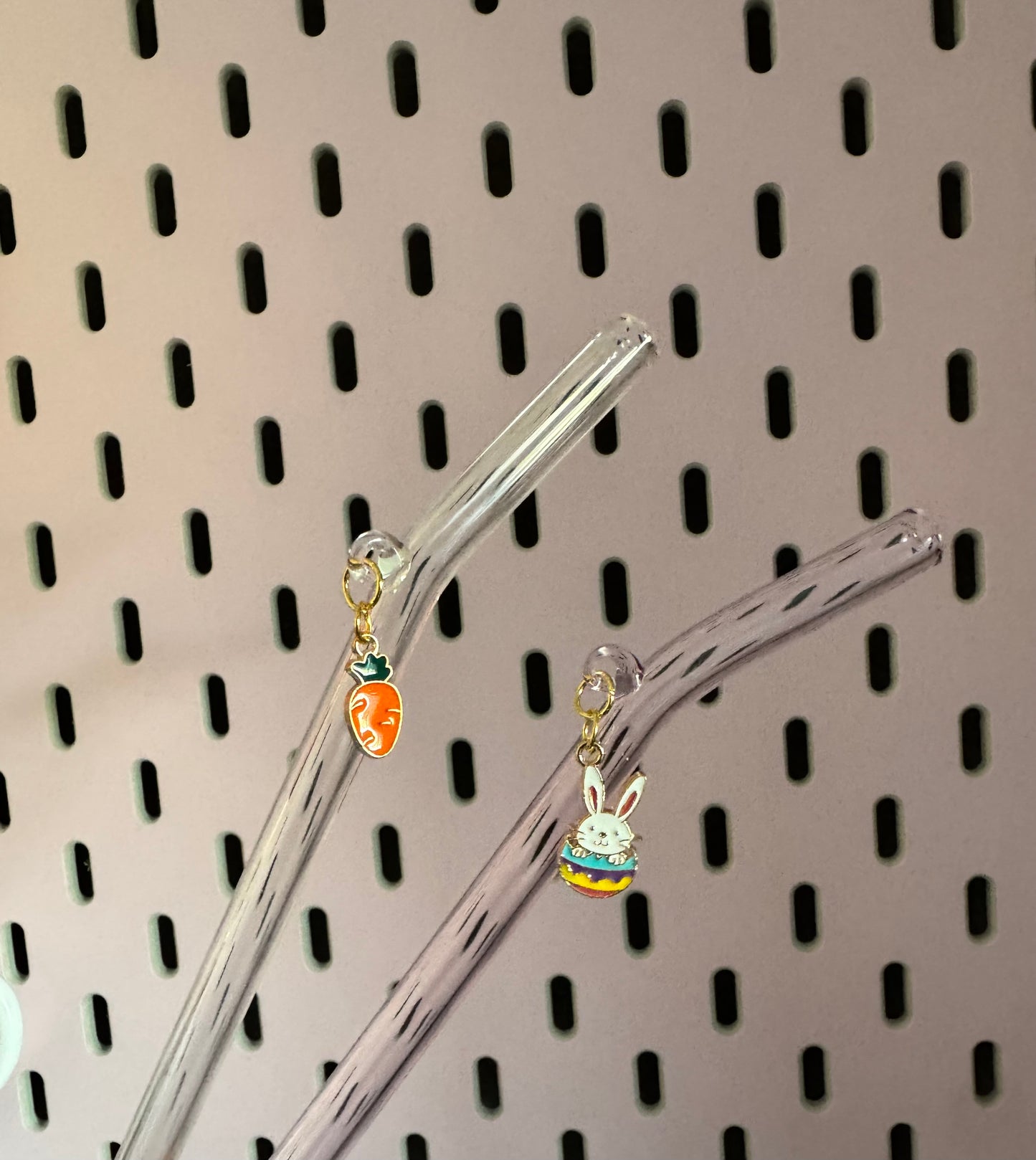 Easter straw charms