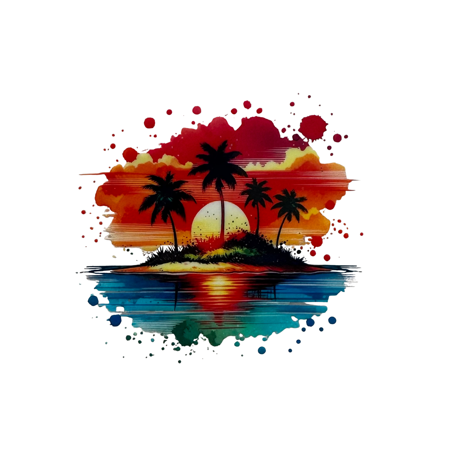 Tropical Sunset Decal