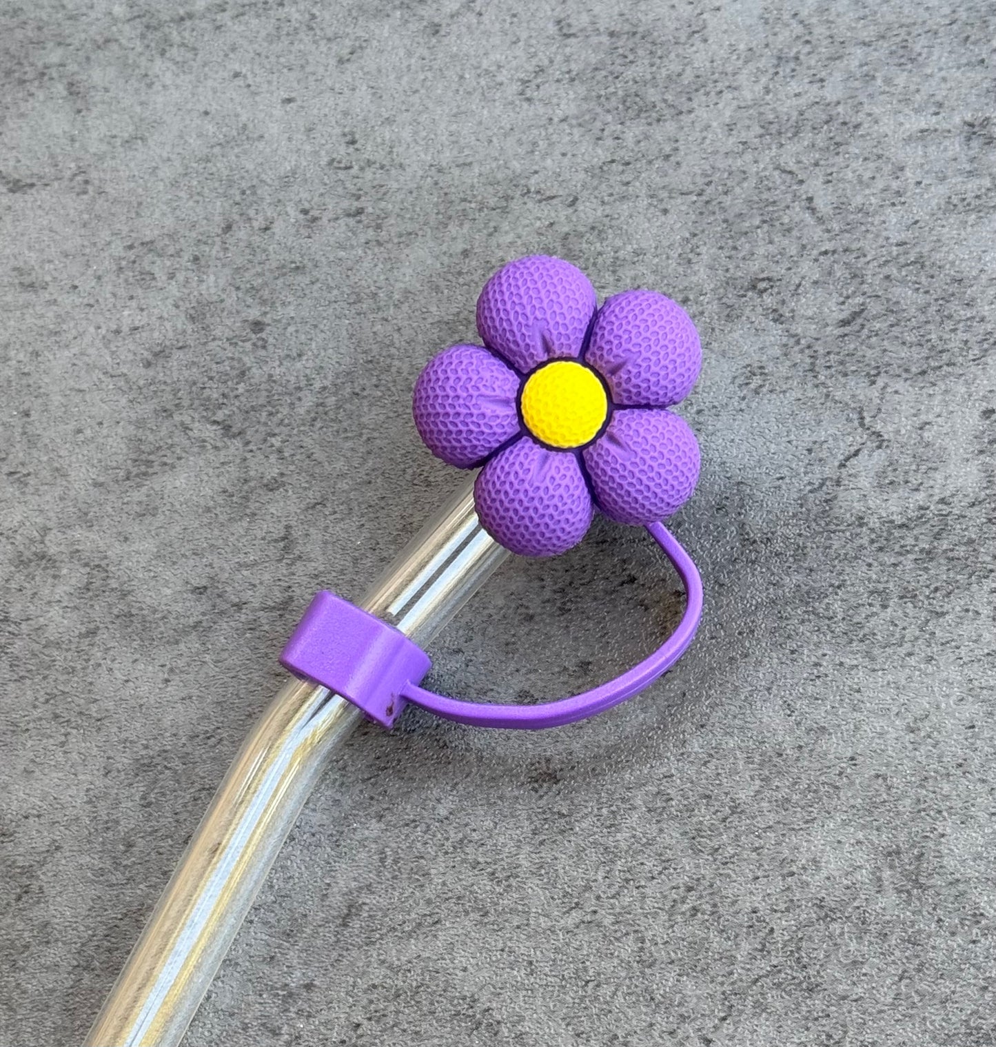 Retro Daisy straw toppers