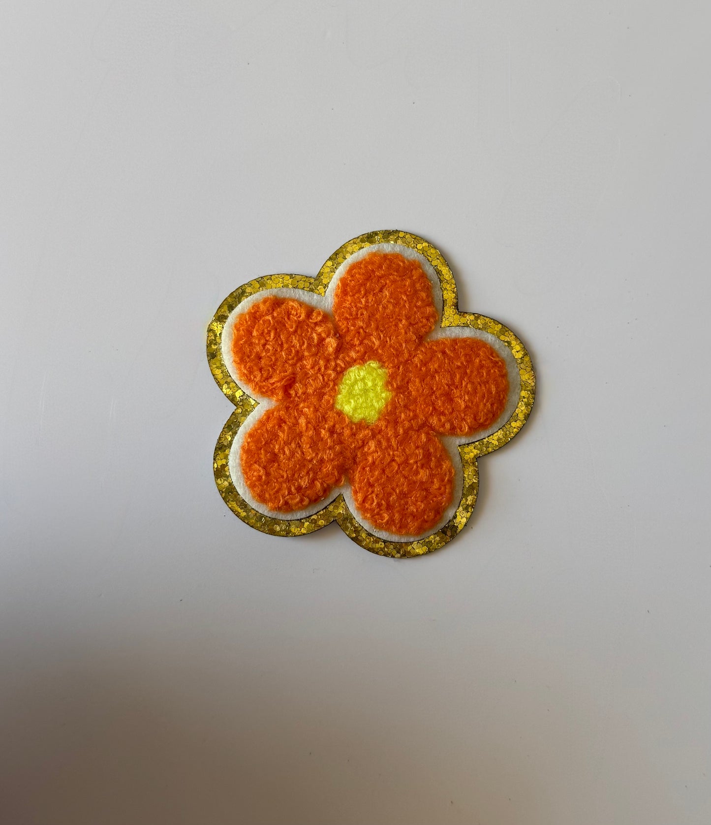 Daisy Chenille Adhesive Patch