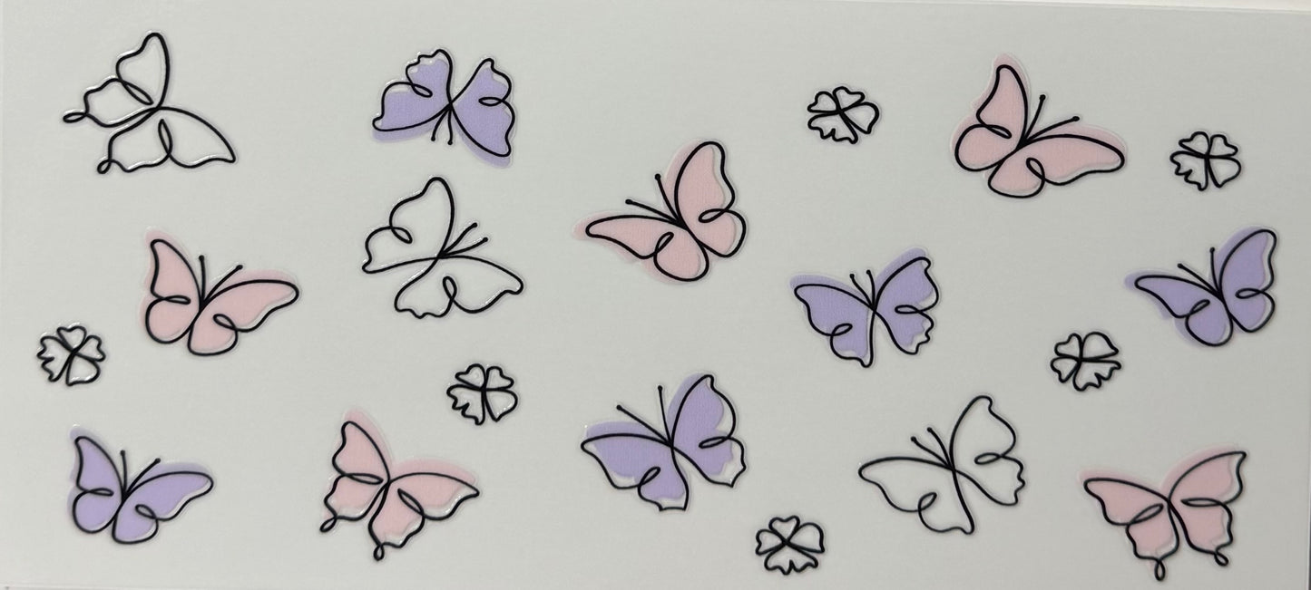 Pink/Purple Butterflies