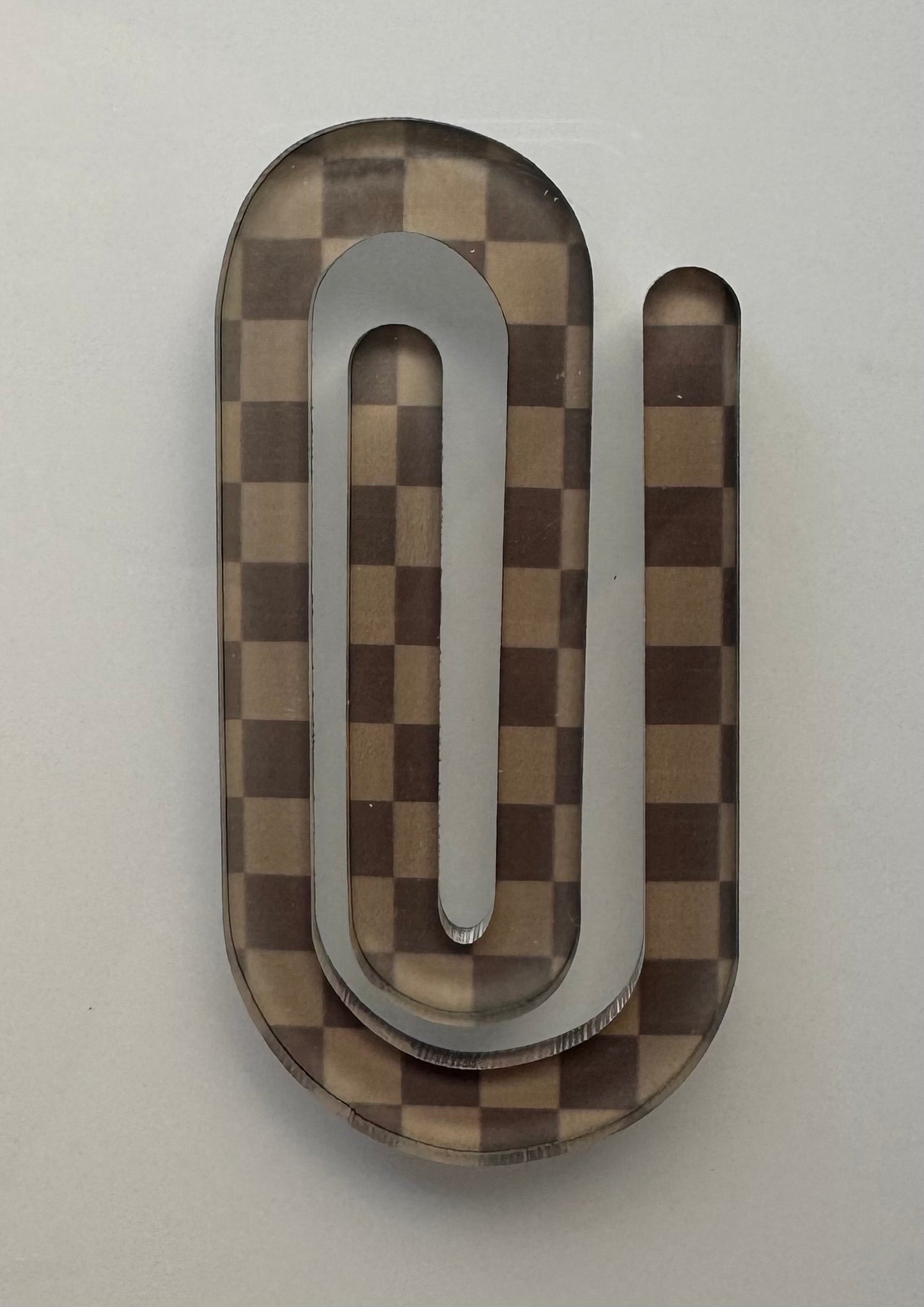Designer-LV checkers paperclip