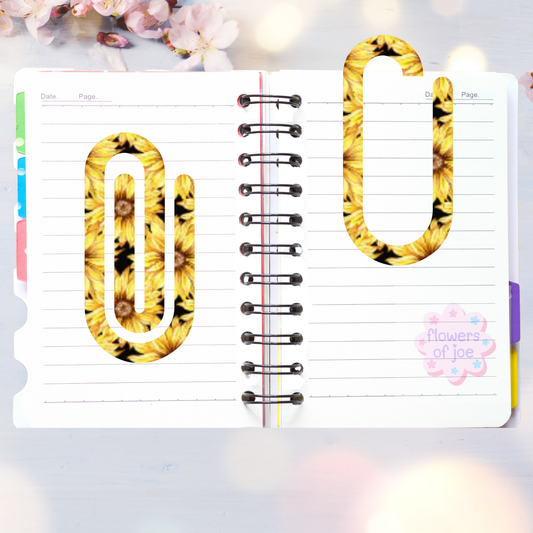 Sunflower paperclip