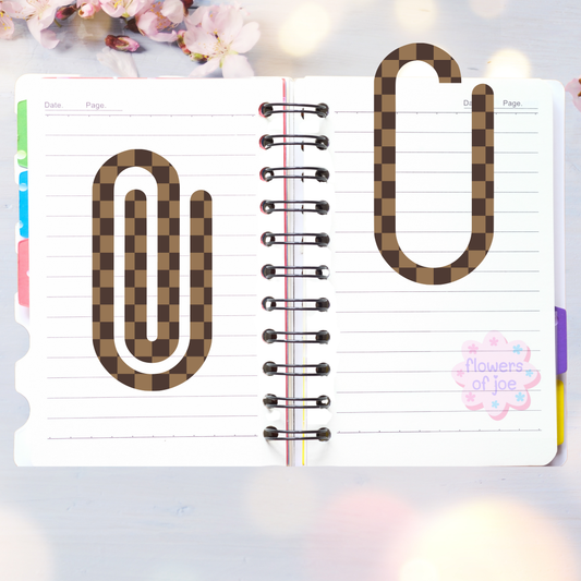 Designer-LV checkers paperclip