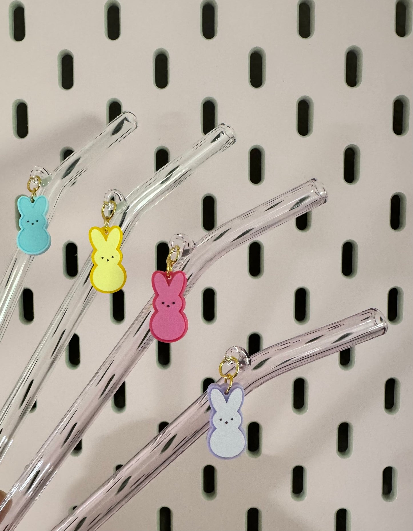 Peep straw charm