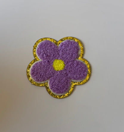 Daisy Chenille Adhesive Patch