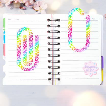 Colorful cheetah paperclip