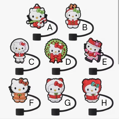 HK Christmas Straw Toppers