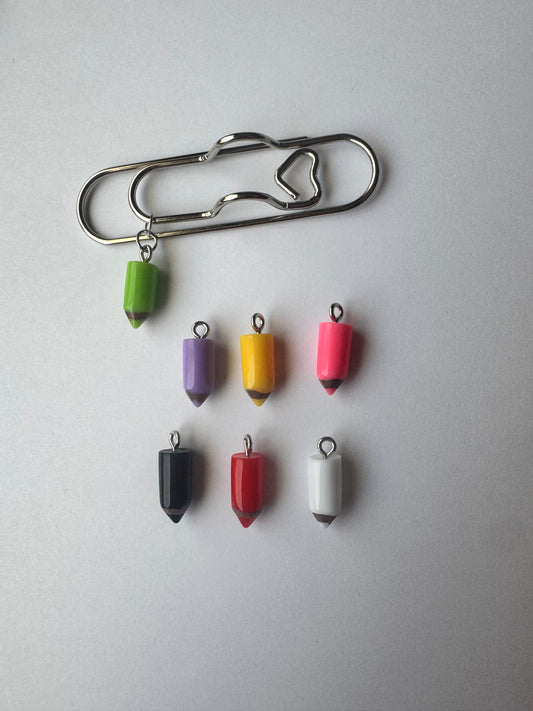 Pen Holder with Pencil Charm