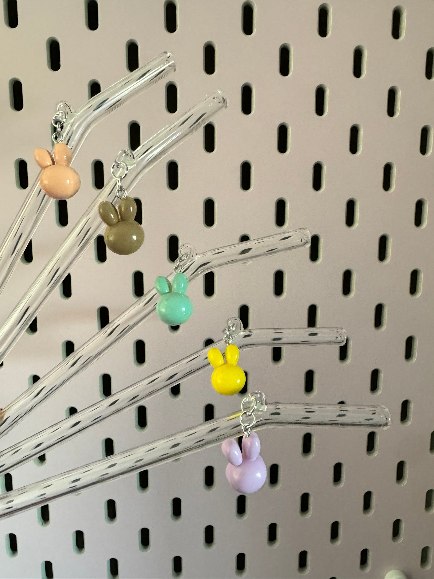 Bunny Face straw charms