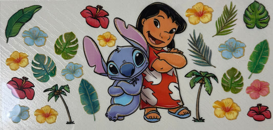 Blue Alien and Girl