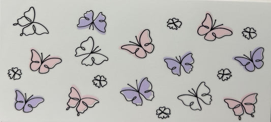 Pink/Purple Butterflies
