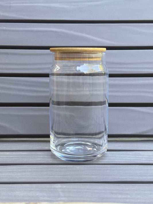 Glass Beer Can-16 oz.