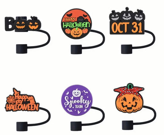 Halloween straw toppers